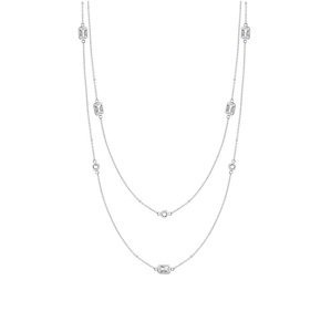 Tamaris Dlhý oceľový náhrdelník so zirkónmi TJ-0058-N-97