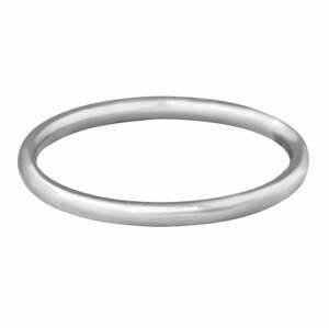 Troli Nežný minimalistický prsteň z ocele Silver 49 mm