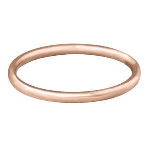 Troli Pozlátený minimalistický prsteň z ocele Rose Gold 52 mm