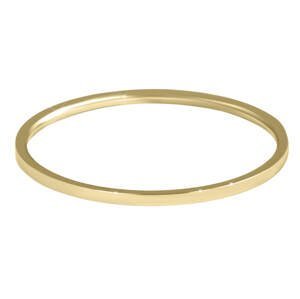 Troli Elegantný minimalistický prsteň z ocele Gold 59 mm