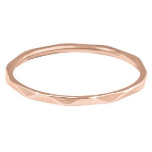 Troli Minimalistický pozlátený prsteň s jemným dizajnom Rose zlaté 62 mm