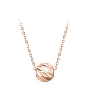Troli Nežný pozlátený náhrdelník s príveskom Globe Rose zlaté