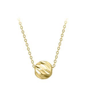 Troli Nežný pozlátený náhrdelník s príveskom Globe Gold