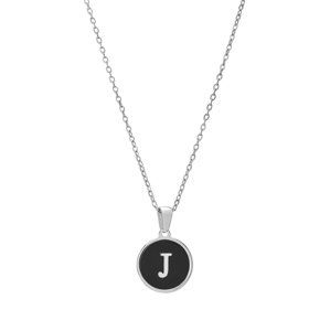 Troli Originálny oceľový náhrdelník s písmenom J