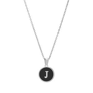 Troli Originálny oceľový náhrdelník s písmenom J