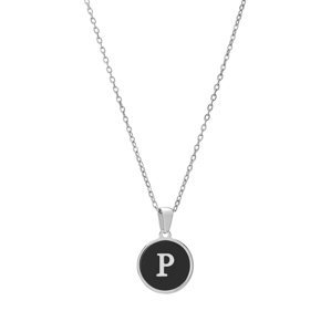 Troli Originálny oceľový náhrdelník s písmenom P