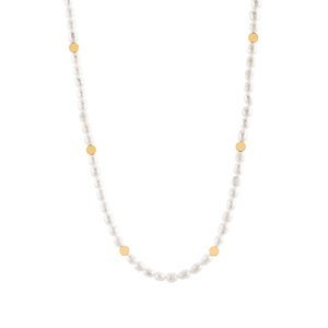 Troli Elegantný náhrdelník s pravými perlami VAAXP1319G
