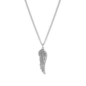 Troli Oceľový náhrdelník s anjelským krídlom (retiazka, prívesok)