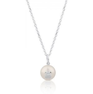 Tous Strieborný náhrdelník s pravou perlou 517094500 (retiazka, prívesok)