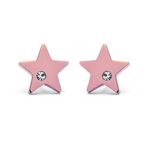 Vuch Nežné bronzové náušnice Hviezdičky Rose Gold Little Star