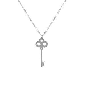 Vuch Nadčasový oceľový náhrdelník s kryštálmi Silver Soren
