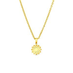 Vuch Krásny pozlátený náhrdelník Kvetina Riterra Gold