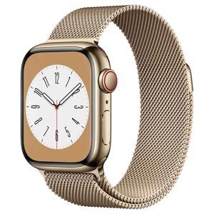 Apple Apple Watch Series 8 GPS + Cellular 45mm Gold Steel, Gold Milanese Loop