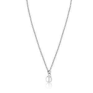 Emily Westwood Elegantný oceľový náhrdelník s perlou WN1021S