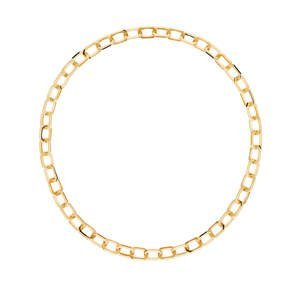 PDPAOLA Multifunkčný pozlátený náhrdelník SMALL SIGNATURE Gold CO01-382-U