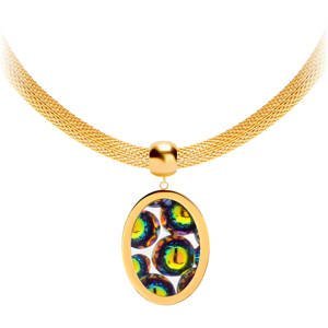 Preciosa Oceľový náhrdelník s trblietavým príveskom Idared 7360Y41