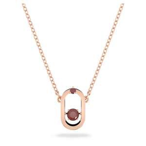 Swarovski Bronzový náhrdelník s kryštálmi Sparkling Dance 5620550