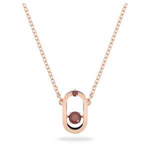Swarovski Bronzový náhrdelník s kryštálmi Sparkling Dance 5620550