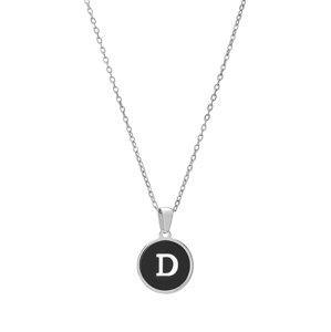 Troli Originálny oceľový náhrdelník s písmenom D