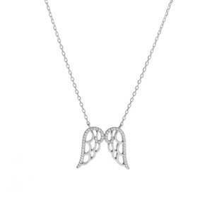 AGAIN Jewelry Strieborný náhrdelník Anjelské krídla AJNA0001