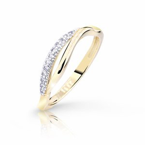 Cutie Diamonds Luxusný prsteň zo žltého zlata s briliantmi Z8054-10-X-1-D 49 mm