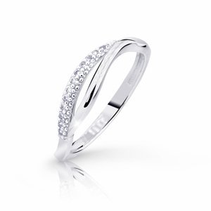 Cutie Diamonds Luxusný prsteň z bieleho zlata s briliantmi Z8054-10-X-2-D 48 mm