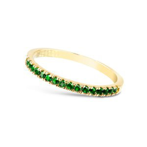 Cutie Diamonds Prsteň zo žltého zlata so smaragdmi DZ6484-1670-SM-X-1 48 mm