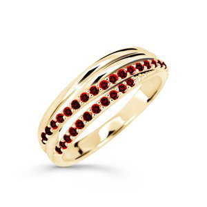 Cutie Diamonds Trblietavý prsteň zo žltého zlata s rubínmi DZ6716-3352-RU-X-1 48 mm