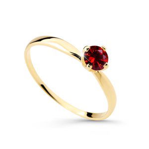 Cutie Diamonds Pôvabný prsteň zo žltého zlata s rubínom DZ6726-2365-RU-X-1 48 mm