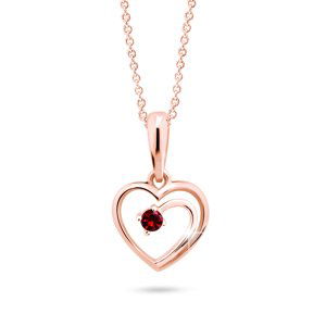 Cutie Diamonds Pôvabný prívesok z ružového zlata s rubínom DZ6300-1602-40-RU-X-L4