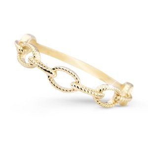 Cutie Jewellery Moderný prsteň zo žltého zlata Z5029-X-1 48 mm