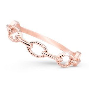Cutie Jewellery Moderný prsteň z ružového zlata Z5029-X-4 58 mm