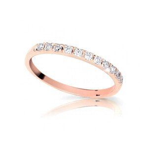 Cutie Jewellery Pôvabný prsteň z ružového zlata Z6484-1670-X-4 48 mm