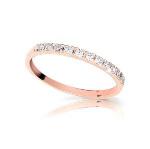Cutie Jewellery Pôvabný prsteň z ružového zlata Z6484-1670-X-4 49 mm