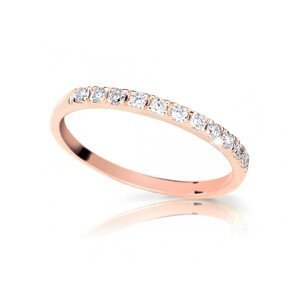 Cutie Jewellery Pôvabný prsteň z ružového zlata Z6484-1670-X-4 58 mm