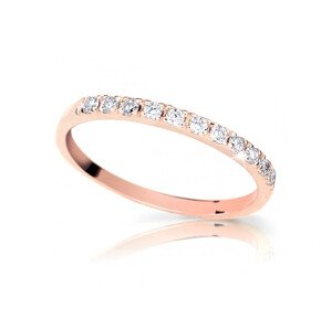 Cutie Jewellery Pôvabný prsteň z ružového zlata Z6484-1670-X-4 59 mm