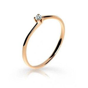 Cutie Jewellery Zásnubný prsteň z ružového zlata Z6717-2943 48 mm