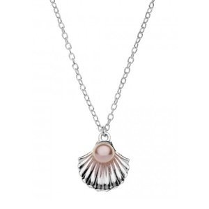 Disney Pôvabný strieborný náhrdelník Mušle s perlou CS00005SMPL-P.CS