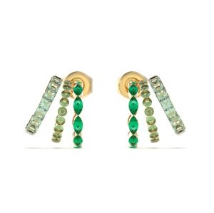 Guess Dámske pozlátené náušnice Crazy Earrings JUBE03307JWYGGNT/U