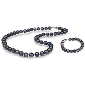JwL Luxury Pearls Zvýhodnená perlová súprava šperkov JL0265 a JL0360 (náramok, náhrdelník)