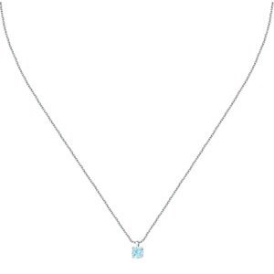 La Petite Story Strieborný náhrdelník s modrým zirkónom Silver LPS10AWV11
