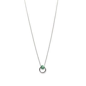 Oliver Weber Štýlový strieborný náhrdelník Apricus 61290 GRE (retiazka, prívesok)