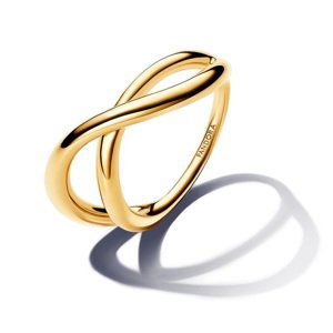 Pandora Trendy pozlátený prsteň Shine Essence 163318C00 54 mm