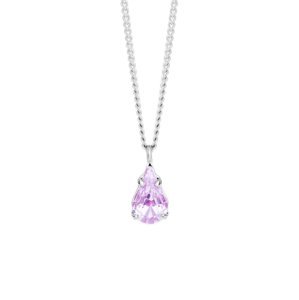 Preciosa Jemný náhrdelník s fialkovým krištáľom Sweet Drop Candy 2468 56