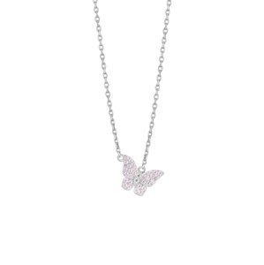 Preciosa Pôvabný strieborný náhrdelník s kubickými zirkónmi Candy Floss 5400 69