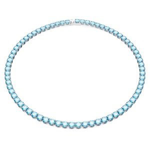 Swarovski Oslnivý náhrdelník s modrými zirkónmi Matrix Tennis 5661187