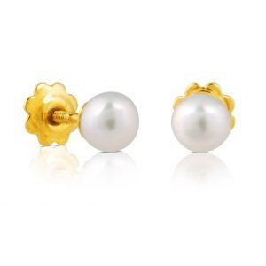 Tous Elegantné náušnice zo zlata s pravou perlou 411000310