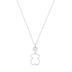 Tous Pôvabný strieborný náhrdelník New Silueta 1000118300 (retiazka, prívesok)