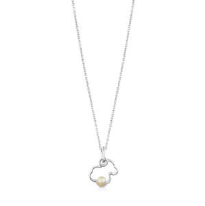 Tous Pôvabný strieborný náhrdelník s perlou New Silueta 1000090700 (retiazka, prívesok)