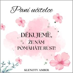 Klenoty Amber Darčeková karta s venovaním Pani učiteľke